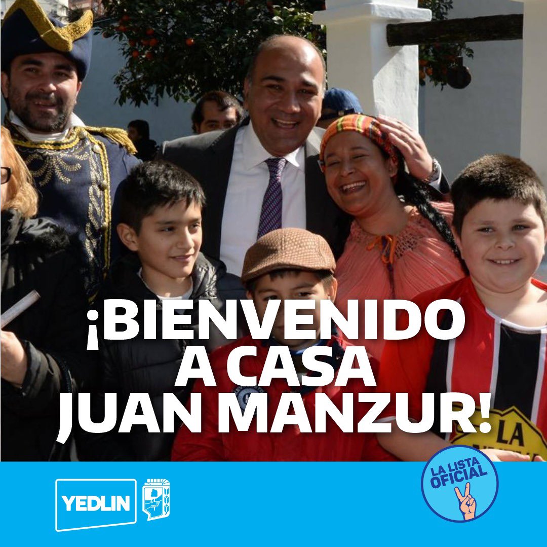 ¡Bienvenido a casa querido compañero <a href="/JuanManzurOK/">Juan Manzur</a>! Sabemos del enorme compromiso que tenés con todos los tucumanos y tucumanas. Estamos muy contentos de tenerte de nuevo en Tucumán para seguir construyendo la provincia que queremos.

#PrimeroLaGente