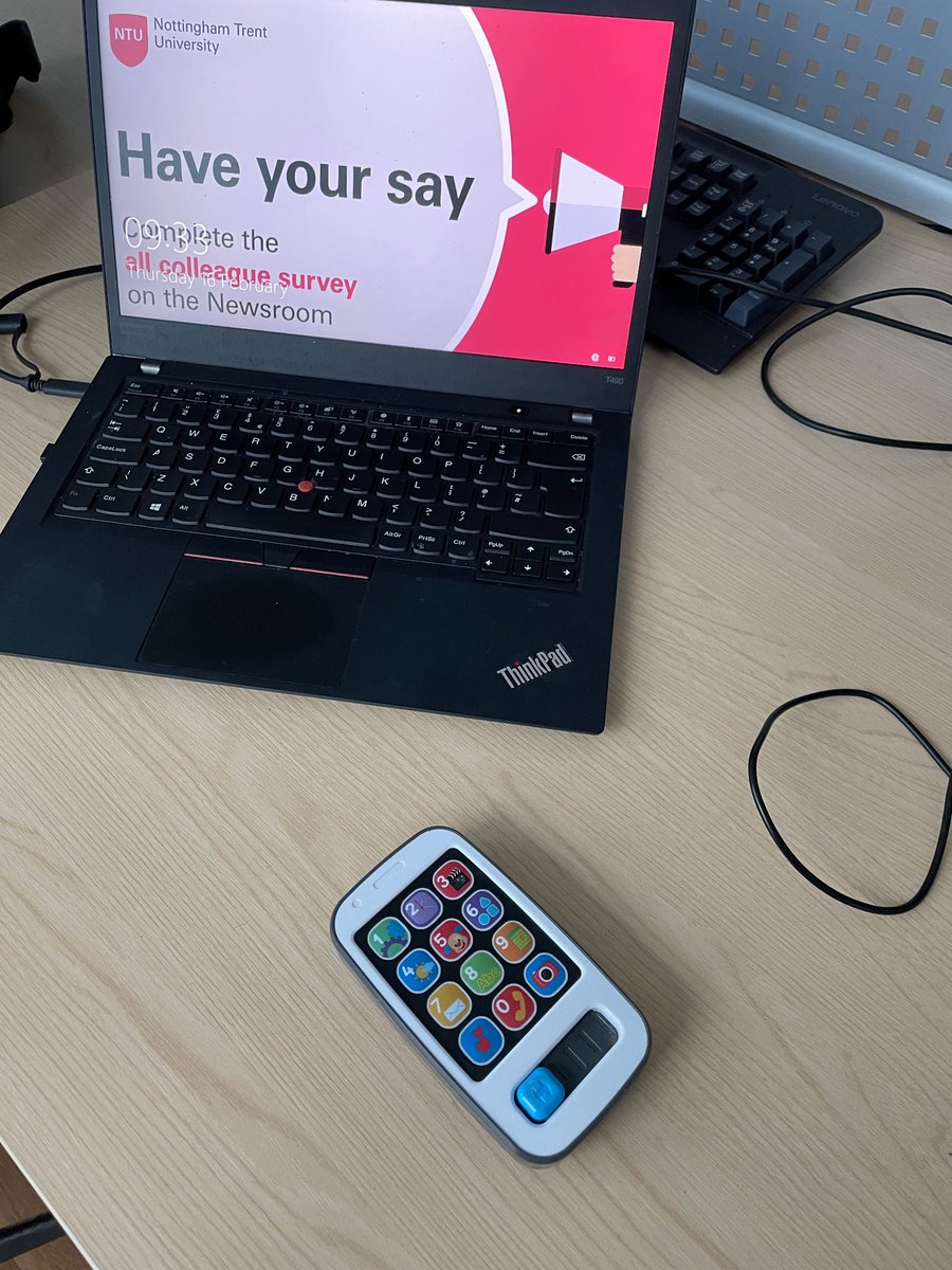 BecciHubbard's tweet photo. Ready to take some important calls on campus this morning 🤦‍♀️ https://t.co/6n2akWaCBH