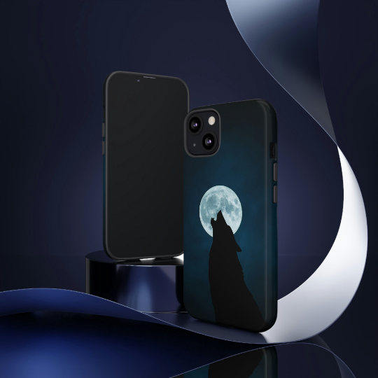 Check out this epic howling wolf phone case! 🐺 Get yours now and keep your phone safe with superior protection. #phonecase #wolf #toughphonecase #design #impactresistance