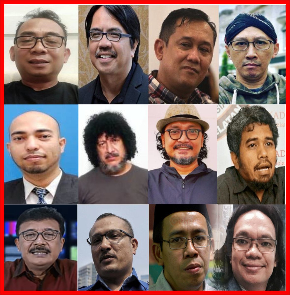 Di antara foto ini, ada dari mereka yang kebal hukum dan Sampai sekarang mereka bebas Tampa sedikitpun tersentuh hukum,
Dari sekian banyak laporan
Coba sebutkan siapa saja nama mereka yang terlapor.