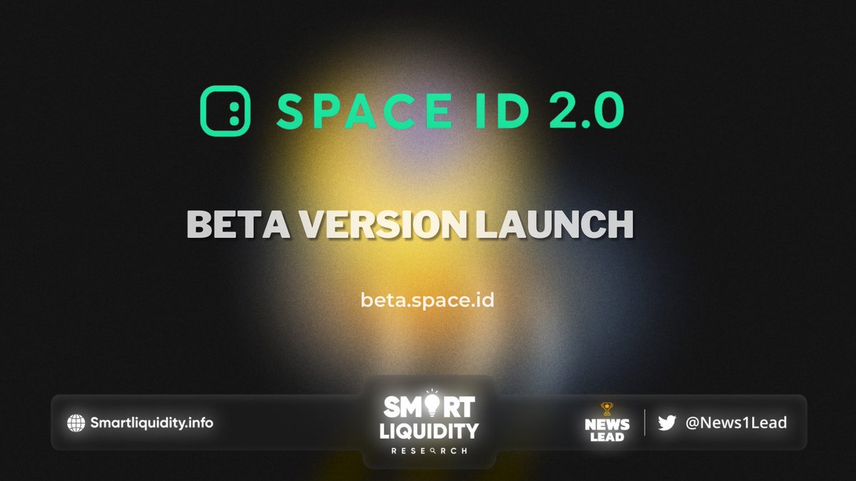 News1Lead's tweet photo. 🚀 @spaceid launched The SPACE ID 2.0 Beta Version.

🚀 The upgrade promises to deliver a new level of efficiency and user experience, as well as a more advanced and inventive solution for the web3 domain architecture.

🔽 INFO
https://t.co/J1FrhJbLRv https://t.co/FW4GMfR2Uw