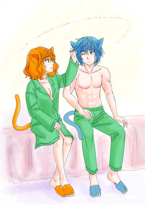 「#見た人も無言で緑の何かを上げる  過去絵をひたすらかき集めたw」|すずきのイラスト