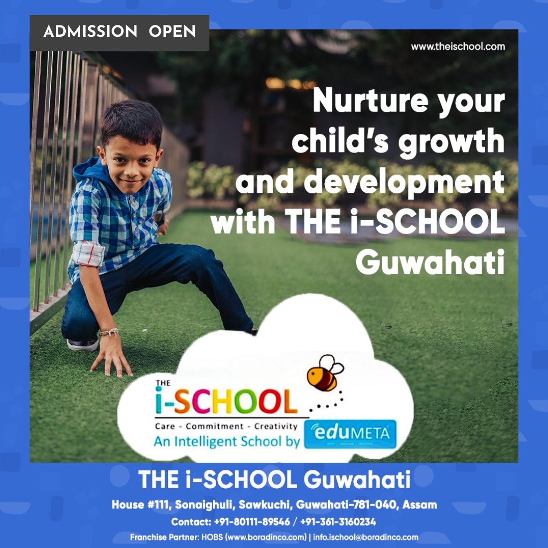 iSchoolGhy's tweet image. Give your child an intelligent start with THE i-SCHOOL #Guwahati! 🚀  

Our child-centric approach to learning inspires creativity, individuality, and discovery. 

Contact us at +91-80111-89546 to learn more! #THEiSCHOOLGuwahati #ChildCenteredLearning #ActiveLearning