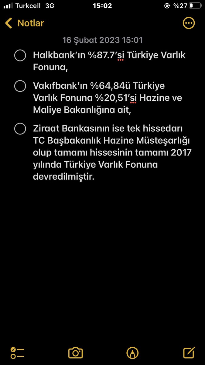 tochblu's tweet photo. @BaranKk20 3 kamu bankasının sermayelerindeki devletin katkısı bugün itibariyle ekteki gibidir.Ayrıca bu bankaların görev zararları Hazine Bakanlığı tarafından ödenir. Sdece iki bankada gerçek kişi hisseleri var bunların toplamı %12,31. İnsanları yanıltmayın.Ettiği karın sermayesi halkındır https://t.co/vimB9Q3bxq