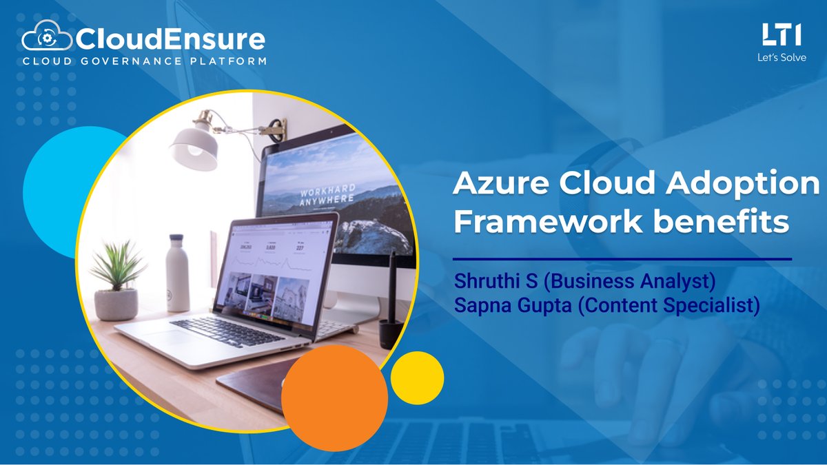 CloudEnsure's tweet photo. Read our latest post on Microsoft Cloud Adoption Framework for Azure benefits and how it help organizations to create and implement the business and technology strategies they need to succeed in the cloud. https://t.co/OCBgbcSmCC https://t.co/0cUThqsPsw