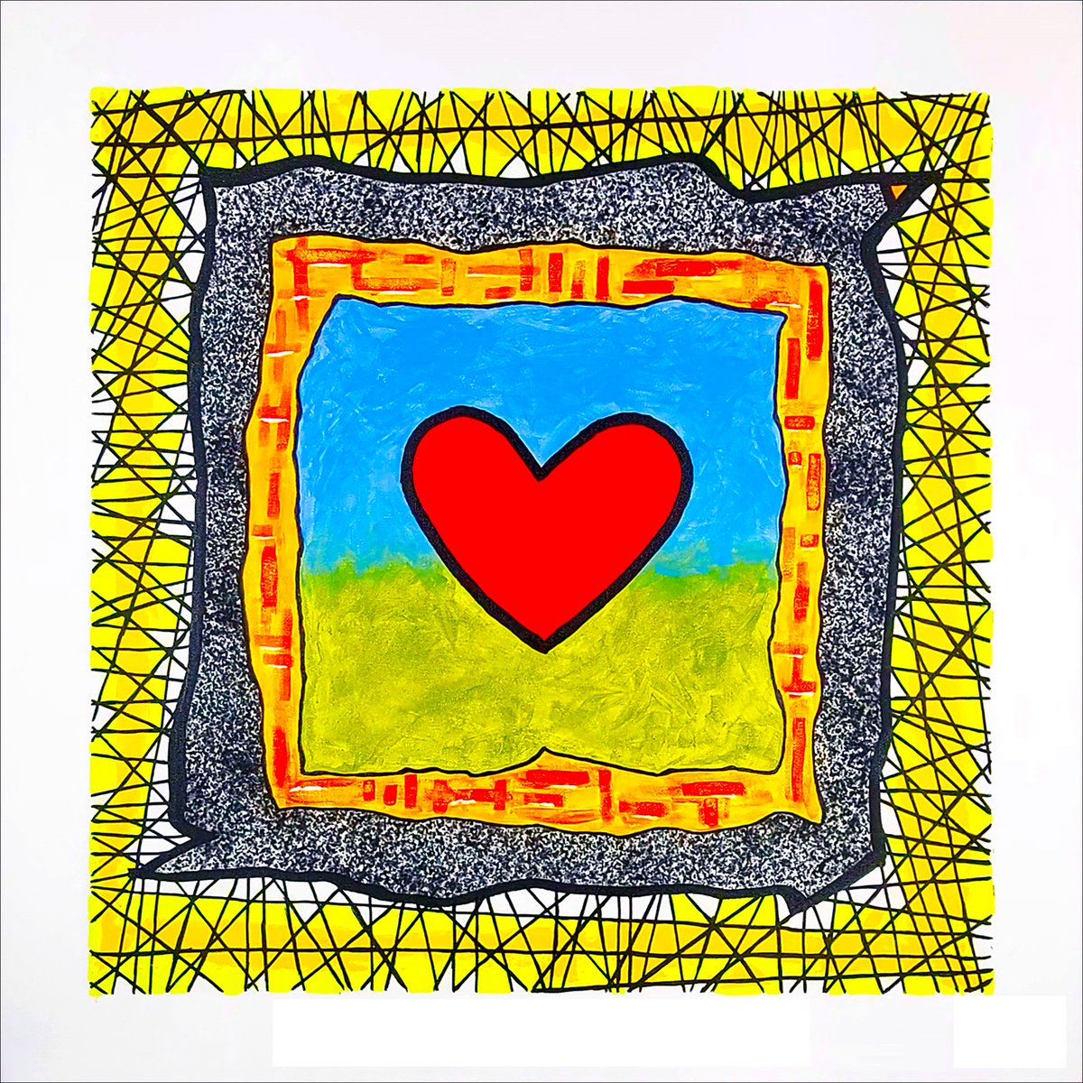 Cuore Incorniciato
January 2023
acrylic on canvas
Cento Cuori collection
30"W x 30"H (76.2cm x 76.2cm)

Your perspective frames your heart. 

raggio.art/products/cuore…

#painter #contemporarypainting #naivepainting #abstractpainting #fingerlakes #like #follow