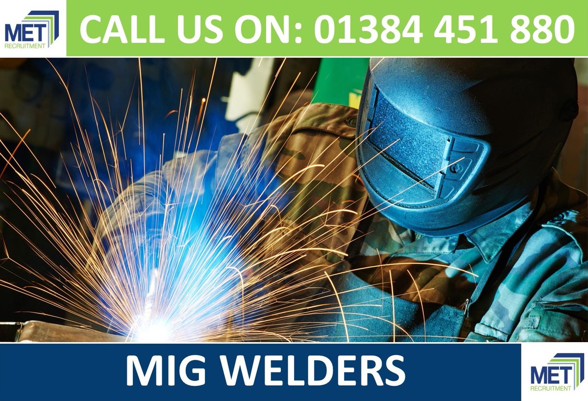 🚨MIG WELDERS WANTED - DUDLEY🚨
Previous experience essential.
Hours - 7am till 4pm Mon to Thurs / 8am till 2pm Fri
Pay - £12-£14 ph dependent upon experience.

Please call the Industrial team on: 01384 451 880

#MakingEmploymentThrive