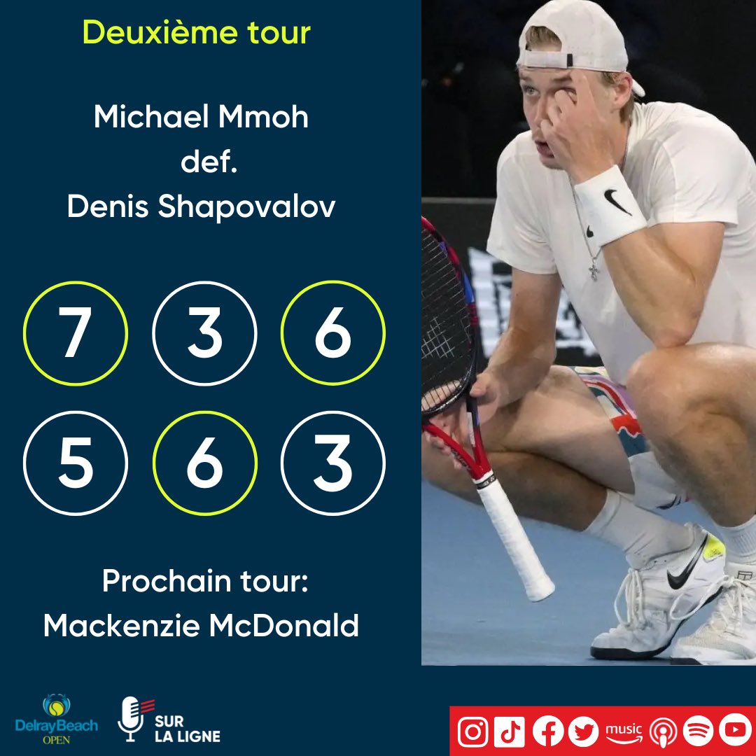 PodSurlaligne's tweet photo. Denis Shapovalov 🇨🇦 s’est incliné mercredi soir tandis que Félix Auger-Aliassime 🇨🇦 a gagné sa rencontre jeudi matin 🎾! #DelrayBeachOpen #Rotterdan #ATP https://t.co/xWJComahwg