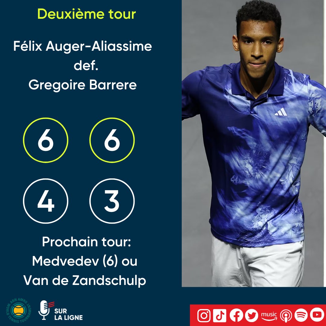 PodSurlaligne's tweet photo. Denis Shapovalov 🇨🇦 s’est incliné mercredi soir tandis que Félix Auger-Aliassime 🇨🇦 a gagné sa rencontre jeudi matin 🎾! #DelrayBeachOpen #Rotterdan #ATP https://t.co/xWJComahwg
