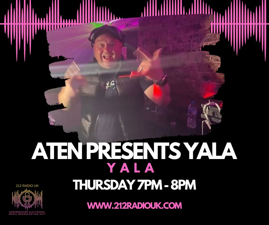 212radio_uk's tweet photo. Thursdays Line Up

Aten Presents Yala at 7pm 
C-Anderson takes over at 8pm 
Last but not least - Sanctorum by Deacon Brodie at 10pm 

https://t.co/BUVcJGXrkk https://t.co/vfyuH9BCua