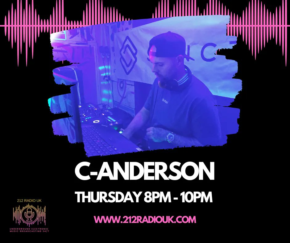 212radio_uk's tweet photo. Thursdays Line Up

Aten Presents Yala at 7pm 
C-Anderson takes over at 8pm 
Last but not least - Sanctorum by Deacon Brodie at 10pm 

https://t.co/BUVcJGXrkk https://t.co/vfyuH9BCua