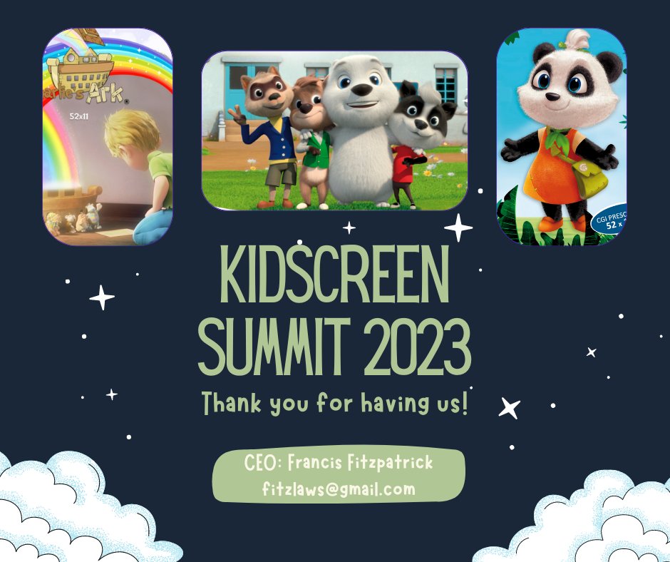 Another successful market complete, Thanks for having us! #kidscreen #conference #animation #2023