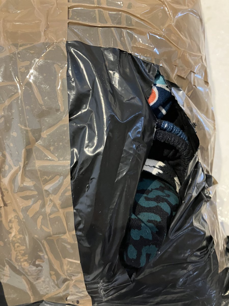LTakyar's tweet photo. @Matalan Hey Matalan, why does my new delivery this morning like like a rough eBay parcel?! Ripped open and parcel taped butchered?! Not a great impression! https://t.co/USHW4Rutqg