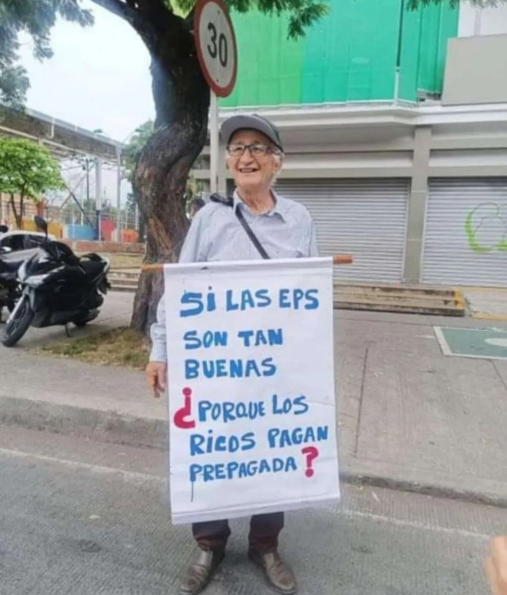 La salud en Colombia se resume con esta simple imagen. Nada más que decir su señoría.