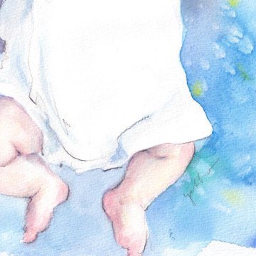 「気持ちよさそう表情。きっといい夢を見てるんだろうな、澄んだ星空の中で、月明かりに」|yukkoのイラスト
