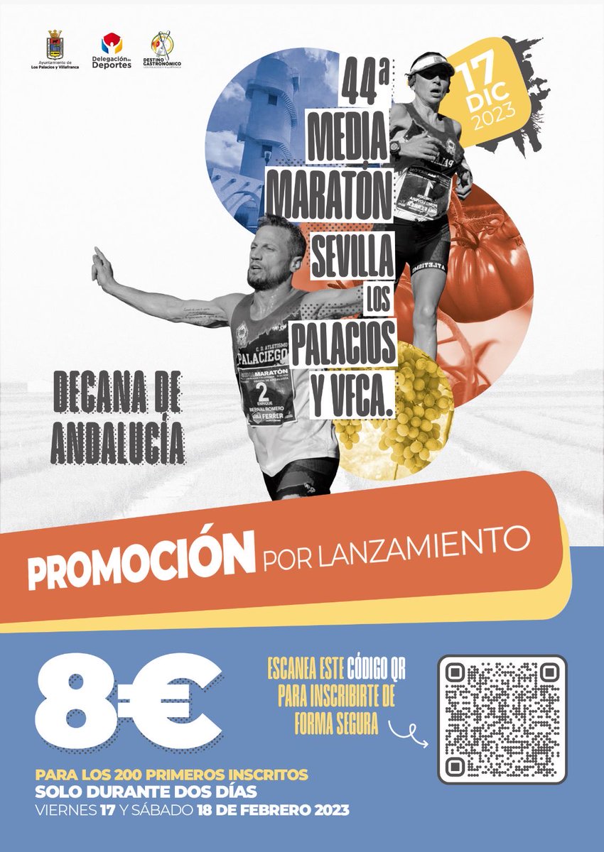 Y digo yo,que ni tan MAL no?????
💪🏼💪🏼Vamos a hacer récord?? # Pues prepara tu móvil u ordenador este viernes 17 y 18 de Febrero INSCRÍBETE en la@media Los Palacios 8€🔥🔥🔥🔥