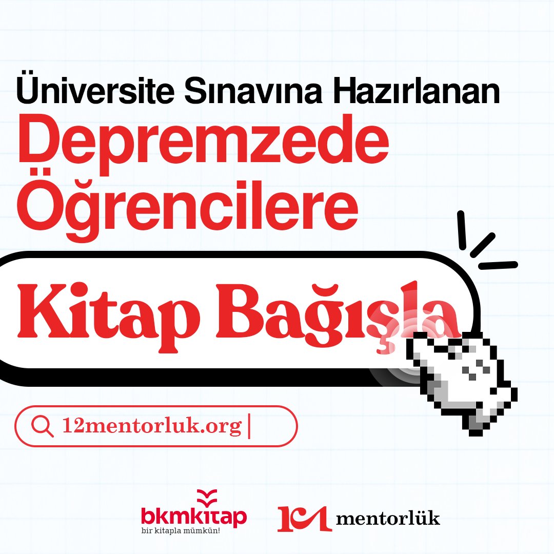 12Mentorluk's tweet photo. 📣Herkese açık davetimizdir! 
📚Şu anda https://t.co/RIUwxOpmzm adresinden depremzede öğrencilerimiz için hazırladığımız "YKS Destek Paketi"ni satın alıp öğrencilerin eğitimine destek olabilirsiniz! https://t.co/910QJj4y2J