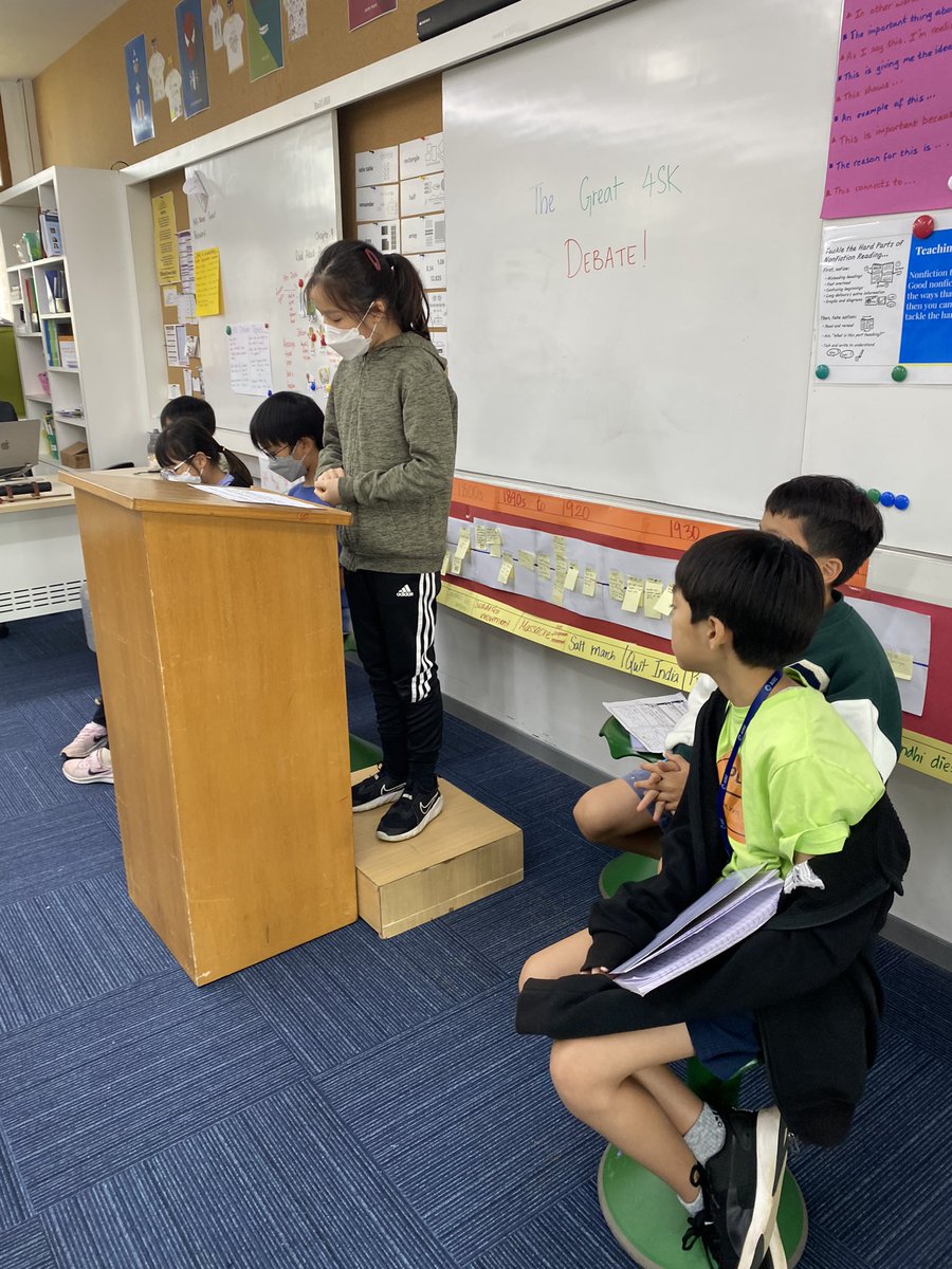 AISCElementary's tweet image. G4 Ss engaged in debates on which event was of more importance in leading to Indian independence &amp;amp; on the effects of colonisation on India. A proud moment for our MLLs who stepped up to defend their teams with their research!  #AISCGrade4 #AISCElementary @AISChennai