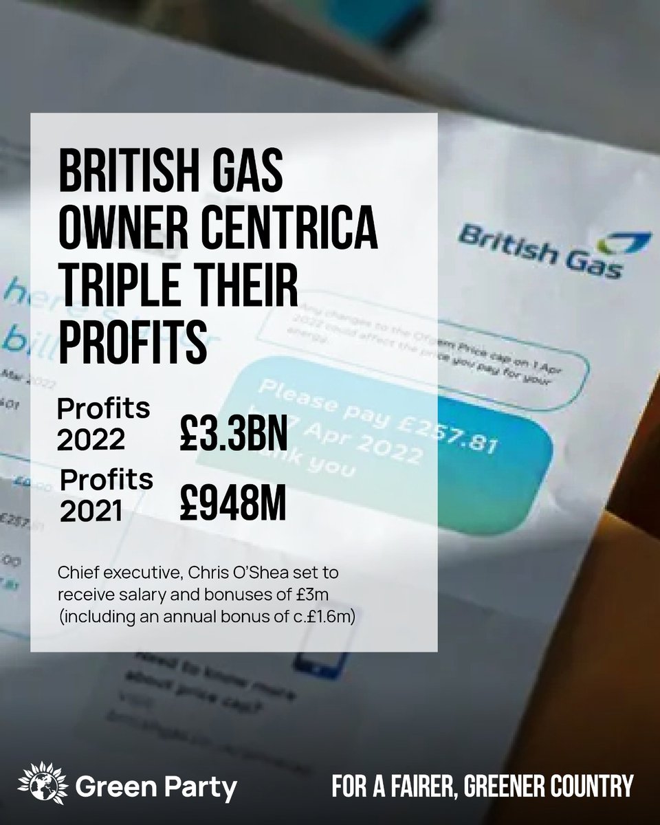 Adrian Ramsay on Twitter "RT TheGreenParty 📈 British Gas owner