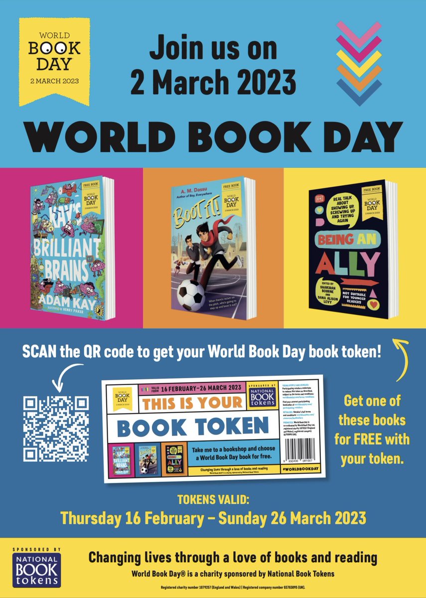 Calling all <a href="/BraesHigh/">Braes High School</a> students:
You can use your World Book Day £1 token from today!
 
This year, the tokens are digital, all the info you need on how to download and use the token is on this poster 

This info has also been shared on year group Teams 🙌