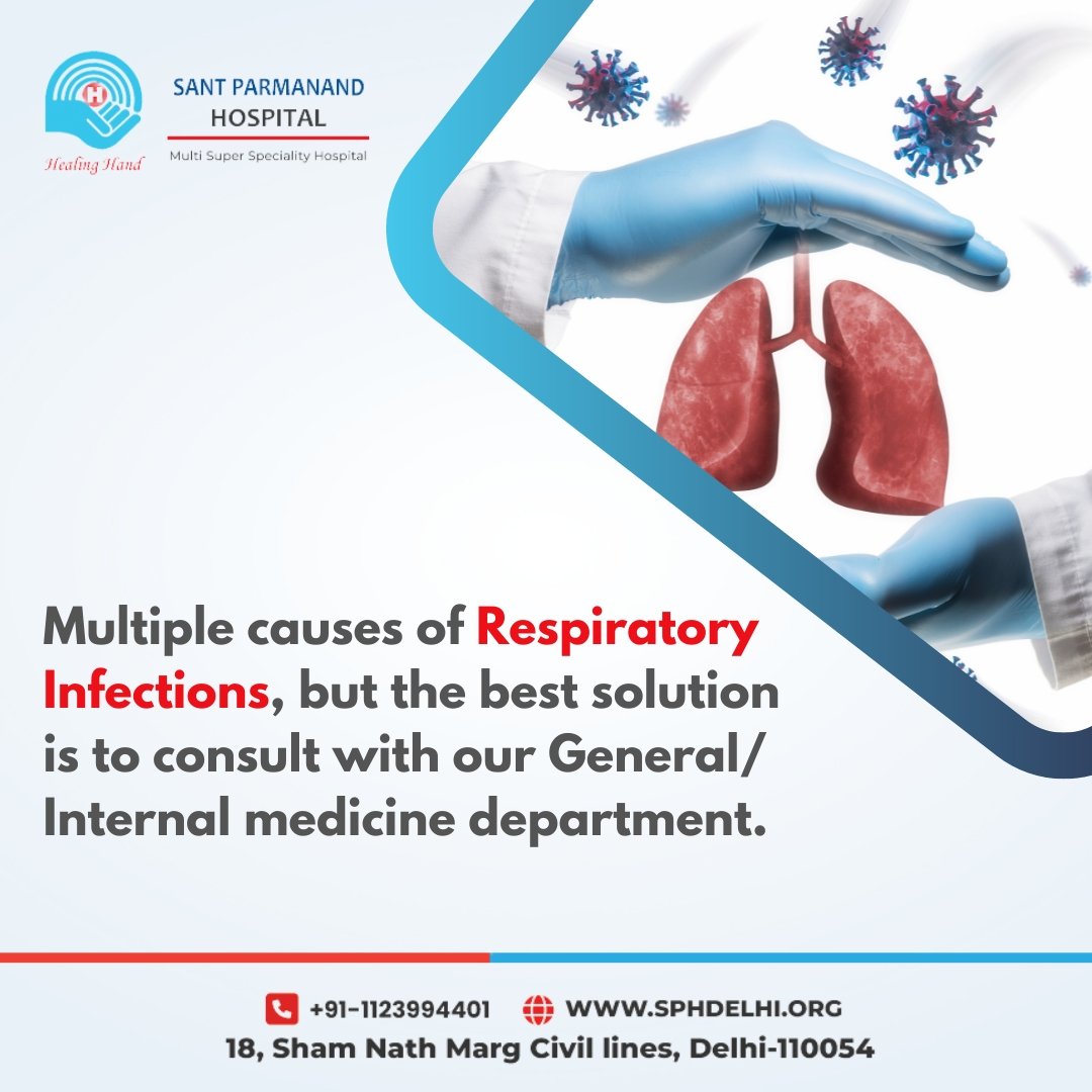 Multiple causes of Respiratory Infections, but the best solution is to consult with our General/Internal medicine department. Visit our website for more information: sphdelhi.org #sph #medicine #medical #infection #infectiontreatment #infectiousdiseases #fever