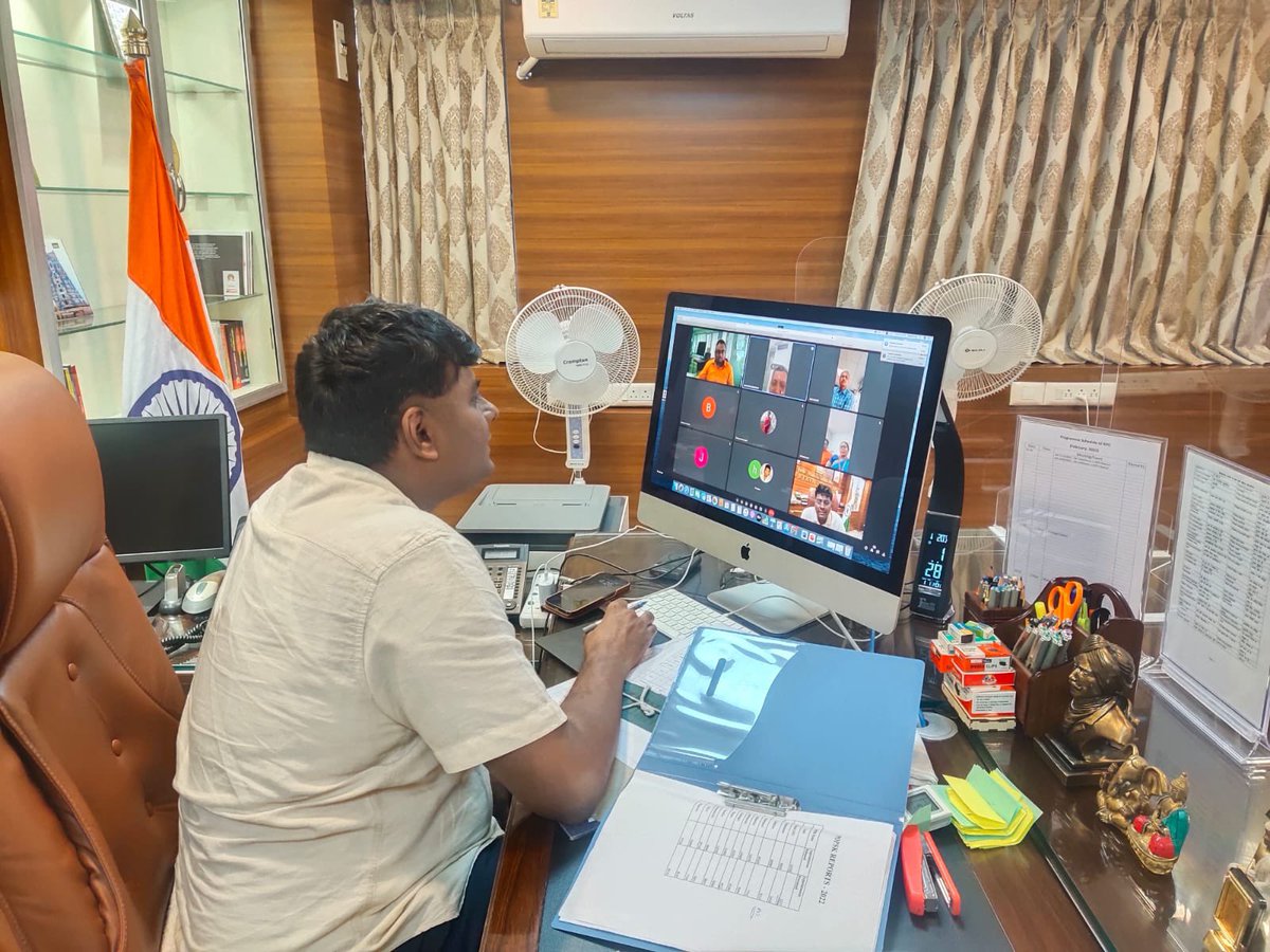 Koventhan on Twitter "Today,held a VC & reviewed the functioning of