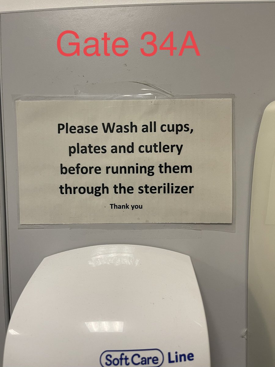 RitcheTison's tweet photo. WhenI was visiting Gate 34A, I saw this  brilliant reminder to all the its staff so I copied,laminated and posted it in our ward.
#GoodJob
#OnlyTheBesfPractices #KudosReminder https://t.co/HwRcWMdiem