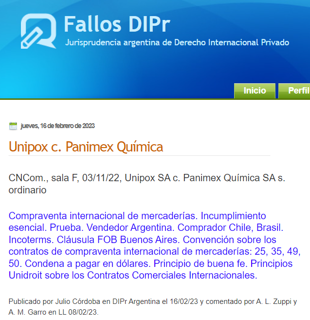 DIPrArgentina's tweet photo. Compraventa internacional. Demanda por falta de pago. Comprador alega incumplimiento esencial por falta de conformidad. Condena a pago en dólares. #FallosDIPr #CISG #CompraventaInternacional #DIPrArgentina https://t.co/qytgcNmQgG