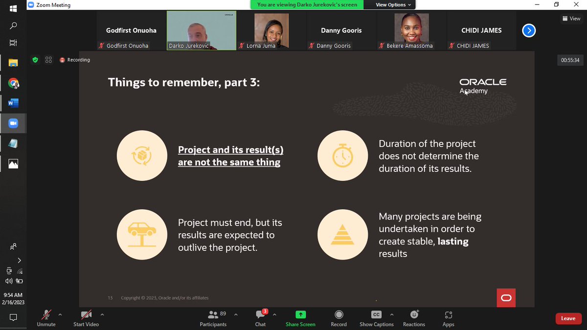GodfirstOnuoha's tweet image. All sessions were value-packed, insightful and we also had a lot of questions and answers. 
The experience from the Bootcamp was super amazing and insightful. All thanks to the organizers and speakers.

#OracleAcademy
#OraclePrimaveraP6 
#OAP6Bootcamp

(2/2)