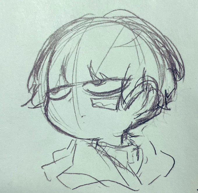 昔作ったキャラをちょっと描いた_(:3 」∠)_ 