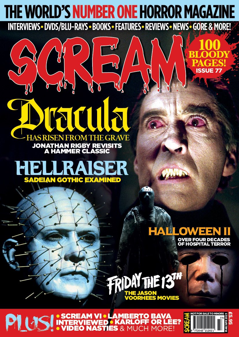 ScreamHorrorMag's tweet photo. All worldwide subscription and pre-order copies of the latest issue have now been sent as of today! Look out for them through your doors! ππ
#stephenking #HalloweenEnds #JennaOrtega #HorrorCommunity #scream #Scream6 #ScreamVI #ScreamMovie #Scream6Leaks #SCREAM6leak #jaws https://t.co/BhEV020vEA