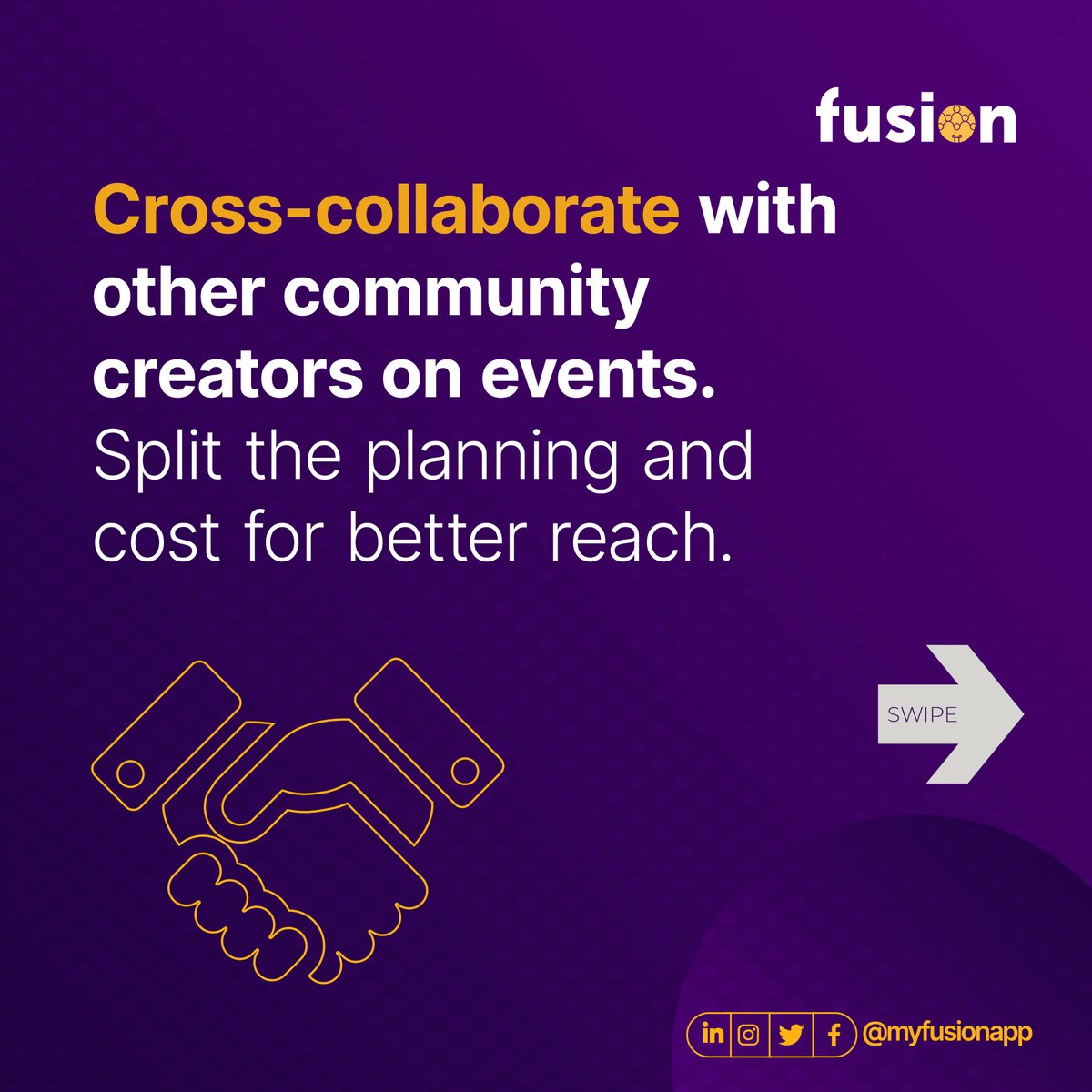 myfusionapp's tweet photo. Hey Fusers, want to 2x or 5x, or even 10x your community growth on Fusion in the next few weeks?
Try these strategies you can start using now.
#fusioncommunity #myfusionapp #communitypower #BuildingOutLoud #creators #InfluencerMarketing https://t.co/MHhD2mPhg0