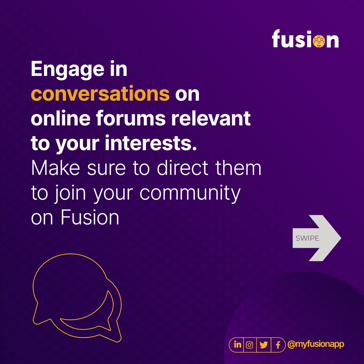 myfusionapp's tweet photo. Hey Fusers, want to 2x or 5x, or even 10x your community growth on Fusion in the next few weeks?
Try these strategies you can start using now.
#fusioncommunity #myfusionapp #communitypower #BuildingOutLoud #creators #InfluencerMarketing https://t.co/MHhD2mPhg0