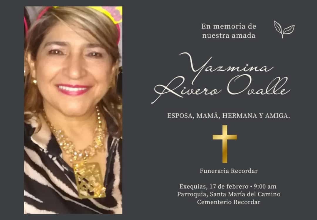 Otra noticia que me entristece; la muerte de Yazmina Rivero Ovalle, una mujer trabajadora, líder y comprometida con su territorio, me genera un profundo dolor. 

Dios te acoja en su reino Yazmi y dé resignación a tus seres queridos. Descansa en Paz 😢