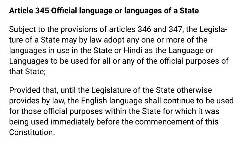 FYI @JCMBJP, Constitutional Provision vested in state legislature - being Minister of Parliamentary affairs and Legislations. We think you should read articles 29,345,347 and educate your cabinet on mockery of #Tulu language that you did in the Assembly. 

#stopkannadaimposition