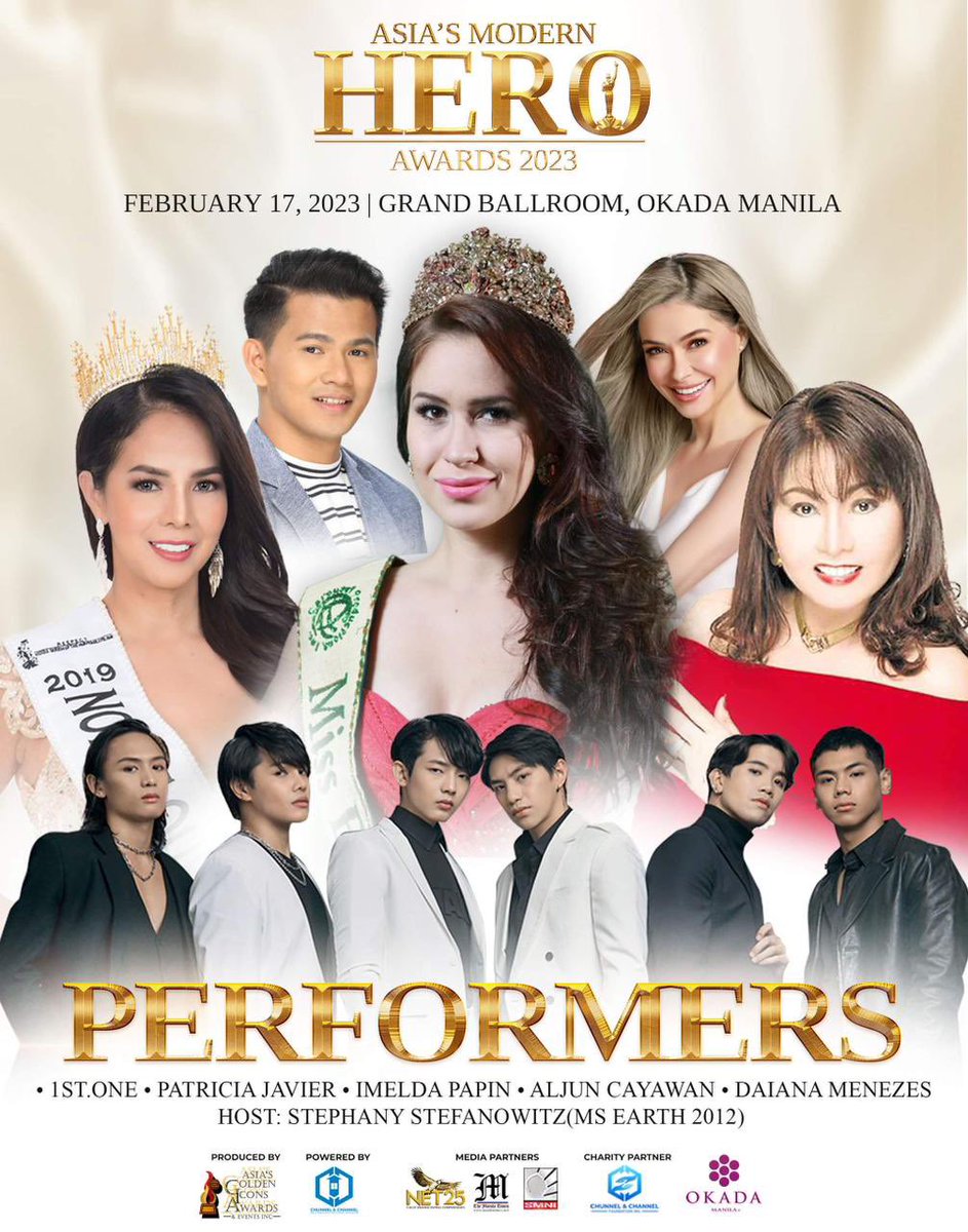 1stoneOfficial's tweet photo. #1stOne | ASIA'S MODERN HERO

Thank you so much, it's an honor to be part of the Asia's Modern Hero Awards 2023.
Live at the Grand Ballroom Okada Manila, February 17.

#1stOneProblemChild
#1stOneisComing https://t.co/6mYl8Cj2ZU