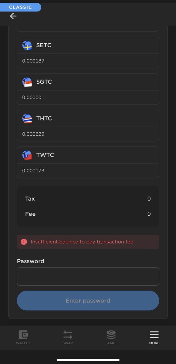 Drakeheintzz's tweet photo. @Jared_TFL I am unable to claim staking rewards, swap, etc on the Terra Station IOS app. I tried claiming stake rewards on Station Google Chrome extension and had no success. Mobile app would say I had no funds for fees and web browser just loaded at submit. https://t.co/bHS6l2iVDI