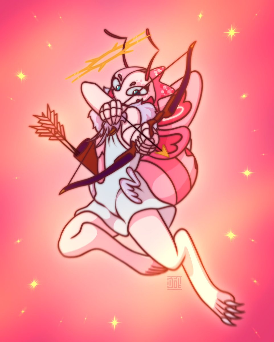 mysunnysweet's tweet photo. My half of my art trade with @CaughtDaydreams of their OC, Love Bug! https://t.co/TqNP4r0JJE