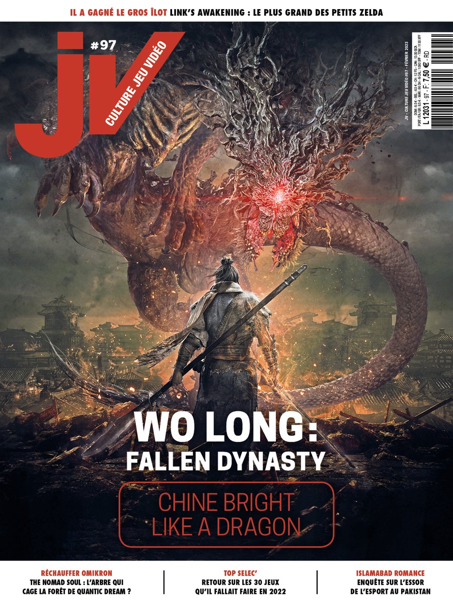 JVlemag's tweet photo. JV97 déboule enfin !

On y cause de Wo Long : Fallen Dynasty, de Chine médiévale, de Link's Awakening, de The Nomad Soul, d'eSport au Pakistan et de 1001 autres choses, environ.

100 pages, 7,50€ https://t.co/9JBeS3Jqjb