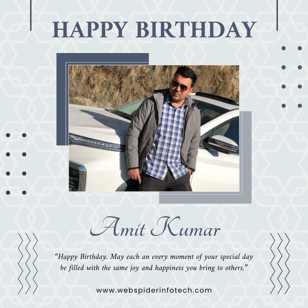 webspiderinfo's tweet image. Anyone can be a boss. But not everyone can be a leader. It’s a blessing for us that you are both a boss and a leader. May this birthday bring great happiness to you and your family!

Happy Birthday to our beloved boss @amitkumar1602
#webspiderinfotech #webspiders #webspider
