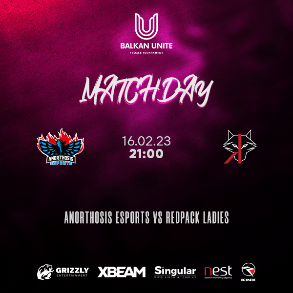 🔥GAMEDAY 06
🏆<a href="/BalkanUnite/">Balkan_Unite</a>
⚔️<a href="/RedPackEsports/">REDPack Esports</a> Ladies
🕔21:00
📺twitch.tv/balkan_unite
📲#ANOvalorant #For1911Reasons #FreedomToFamagusta #xbeam #singular #nestmarketing