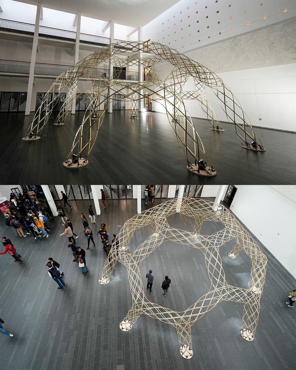 parametricarch's tweet image. Check out BamX! - the computationally designed bamboo structure developed in collaboration between GCM@EPFL, Alisonmartin57, @itke_stuttgart, and @crcl_epfl.

Tap the 🔗 link to read more about this project: parametric-architecture.com/bamx-a-computa…

#BamX #sustainablearchitecture #bamboostructure