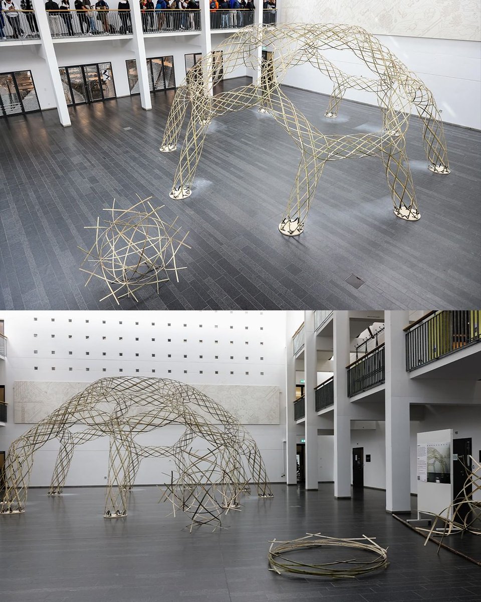 parametricarch's tweet image. Check out BamX! - the computationally designed bamboo structure developed in collaboration between GCM@EPFL, Alisonmartin57, @itke_stuttgart, and @crcl_epfl.

Tap the 🔗 link to read more about this project: parametric-architecture.com/bamx-a-computa…

#BamX #sustainablearchitecture #bamboostructure