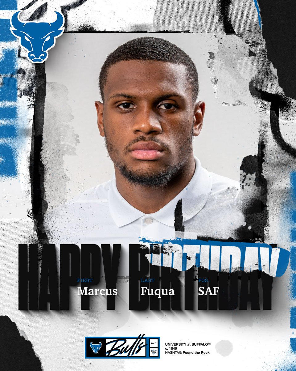 Happy Birthday to Bulls Safety Marcus Fuqua!

#UBhornsUP | <a href="/__FUQUA/">FUQ</a>
