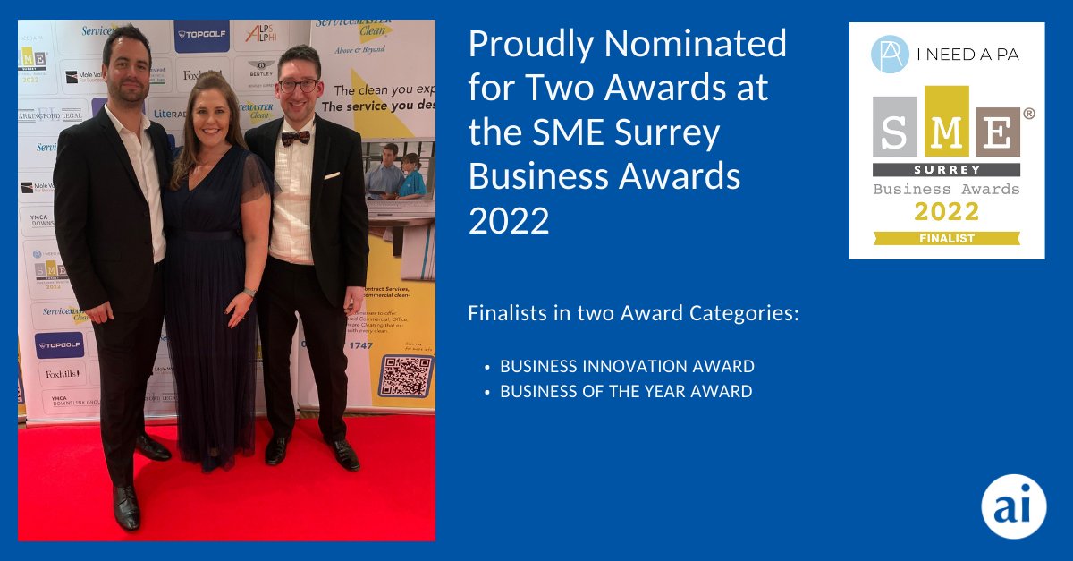 ai_Worldwide's tweet photo. Incredibly proud to have been nominated for 2 Awards at the SME Surrey Business Awards held at Epsom Downs Racecourse last week. We have the hard work &amp; dedication from @OliverJTearle to thank for this. Well done Oliver! https://t.co/9Bs9g4uYDw
#businessawards #innovation https://t.co/HFzTlCfDog