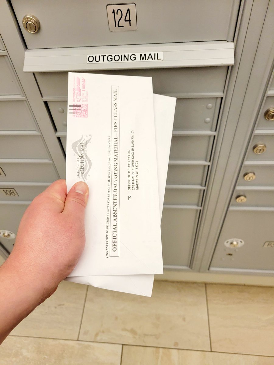 ShawnFetta's tweet photo. Two votes from our household in the #WISupremeCourt and #MadisonMayor races.
Make sure to vote! Find out how at https://t.co/C6Erywy6Q1. https://t.co/KxbeMmRN7R