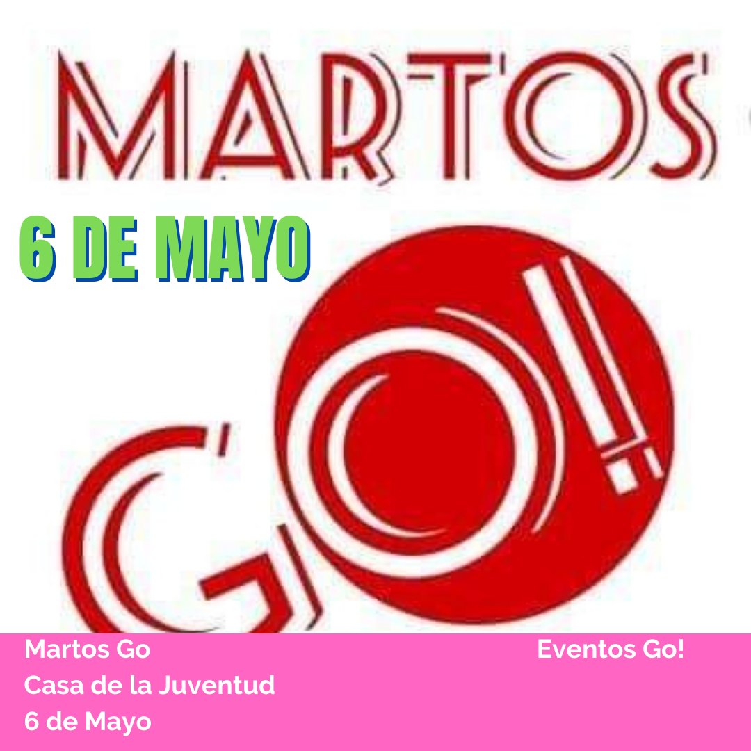 Es hora de anunciar que volvemos a Martos el próximo 6 de Mayo con #martosgo