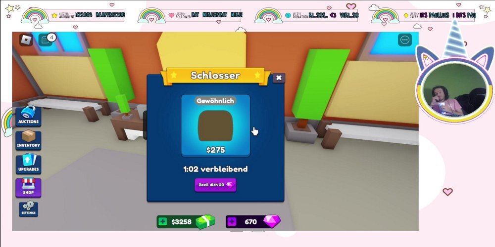 ich bin Live gegangen 
Schaut doch gerne mal vorbei!
#Twitchde #Einhorn #Follow #Twitch
#gaming #twichstreamer 
Roblox ift.tt/S3wl6yK