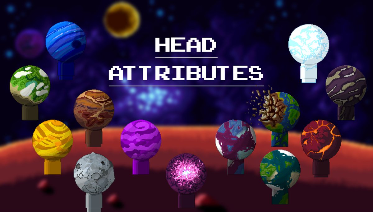 Welcome Astronauts to our upcoming 9 day streak of Asset Posts! 🧑‍🚀 
+ Whitelist-Giveaway for 1 WL: 

1⃣. Follow <a href="/PlanetsSmol/">CosmicSecretSociety</a>  and <a href="/tag_kalla/">kalla</a> 
2⃣. Like ❤️
3⃣. Retweet ⏩

⏰24h

First one will be heads 🌎🌐: 
Tomorrow: Torso Attributes
#NFTGiveaways #Arbitrum #NFTCommunity $MAGIC