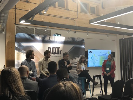 VivreenVille's tweet photo. Vivre en Ville était présente hier soir à l'événement de l’@AQTransports pour le lancement du mémoire « Franchir un nouveau cap en sécurité routière au Québec ». De nombreuses actions à mettre en oeuvre! 1/ https://t.co/BXYByjIpgS